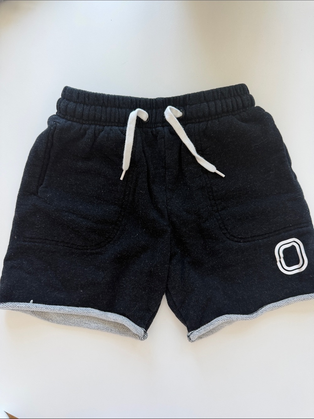 Overtime Kids Black Drawstring sweat Shorts